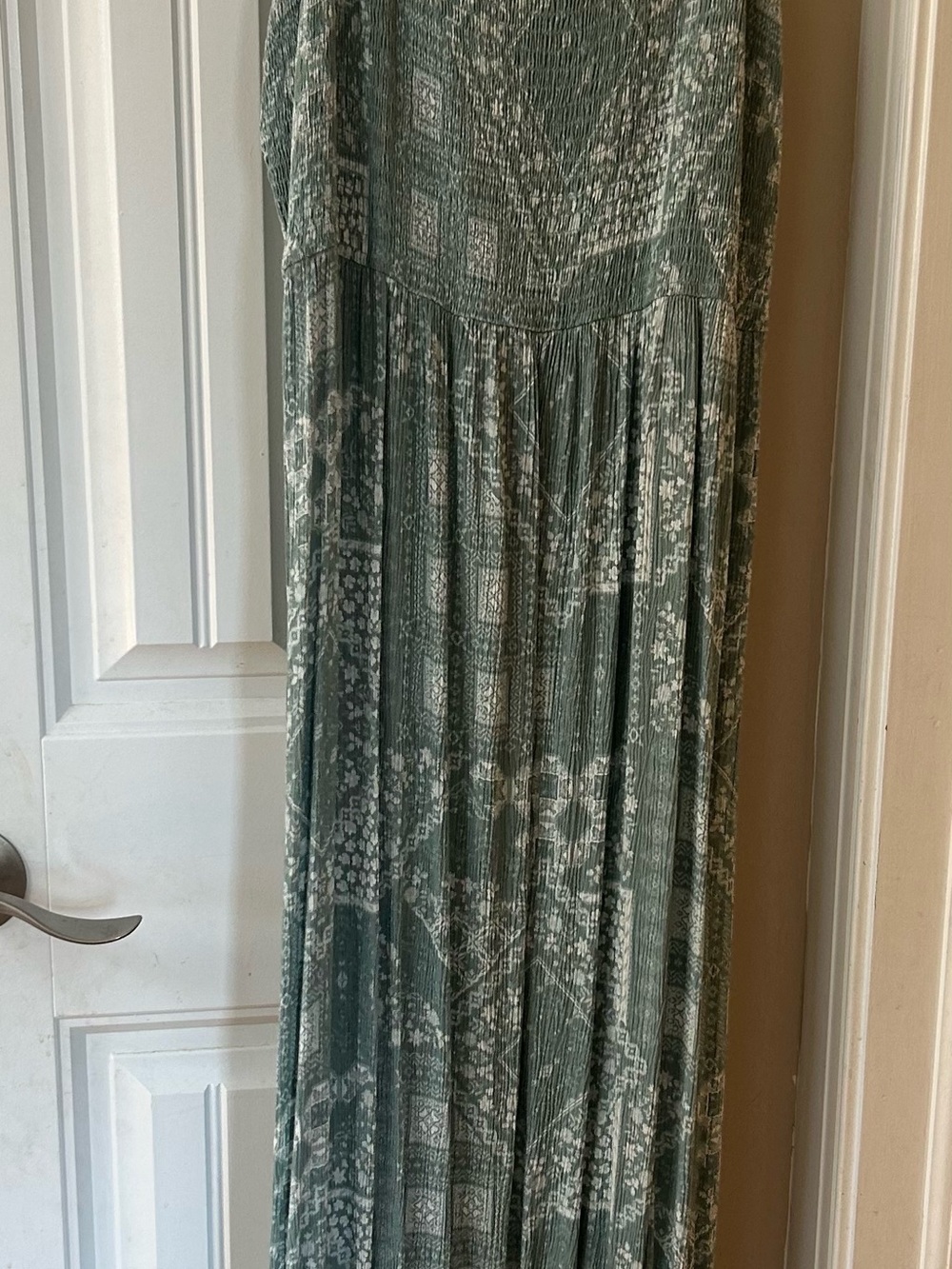 Green Printed BOHO Maxi Dress XXL